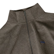 17244 KevinSi Zip Sweat Cardigan - Brown Coffee