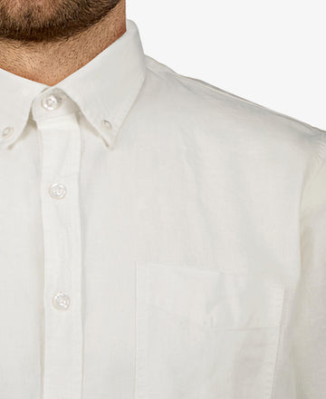 Therkel Linen/Cotton - White